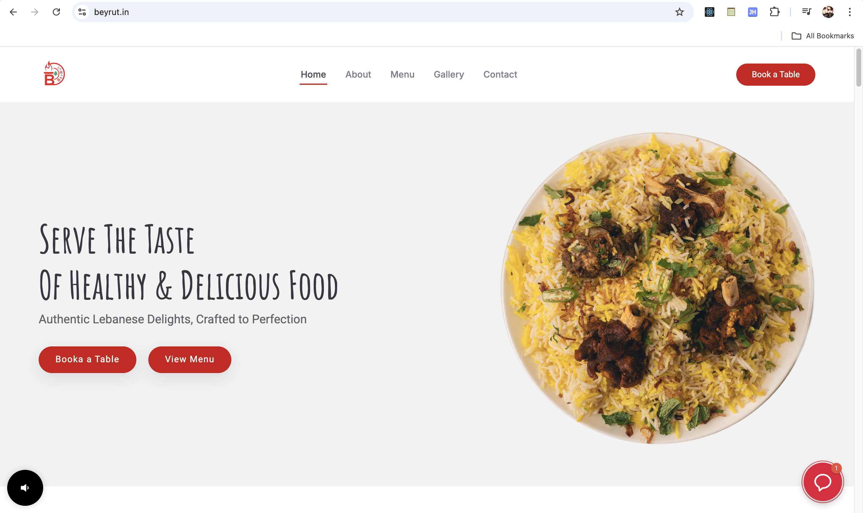 Beyrut Classy Dine Website